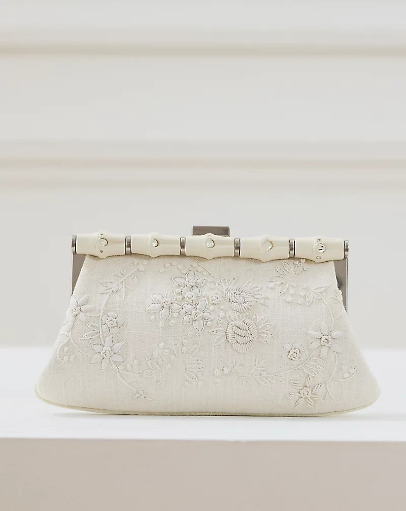 2012 Embroidered Cotton Evening Bag