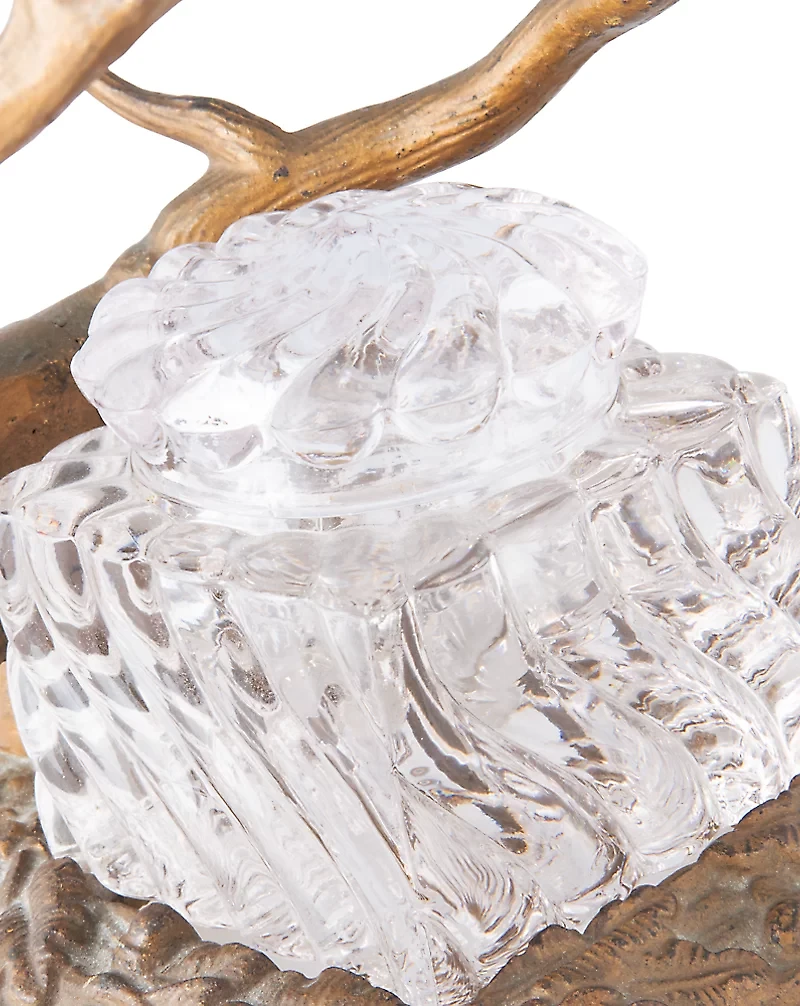 1880s–’90s Brass Elk-Head Inkwell