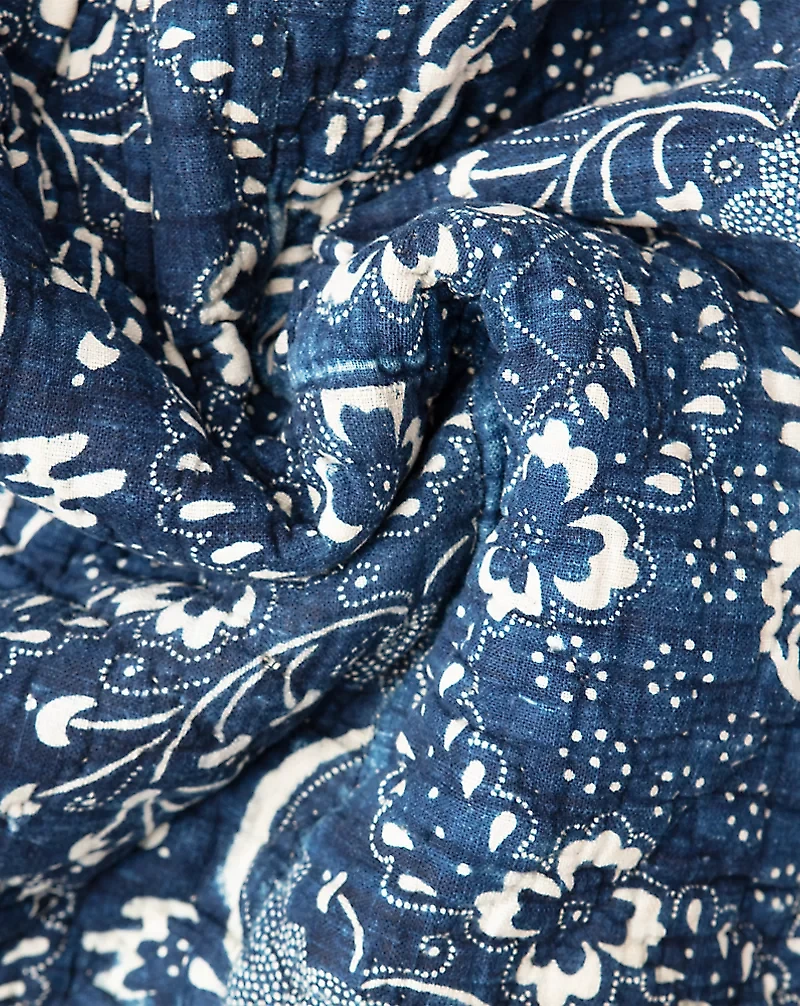 1800s Handwoven Indigo Quilt