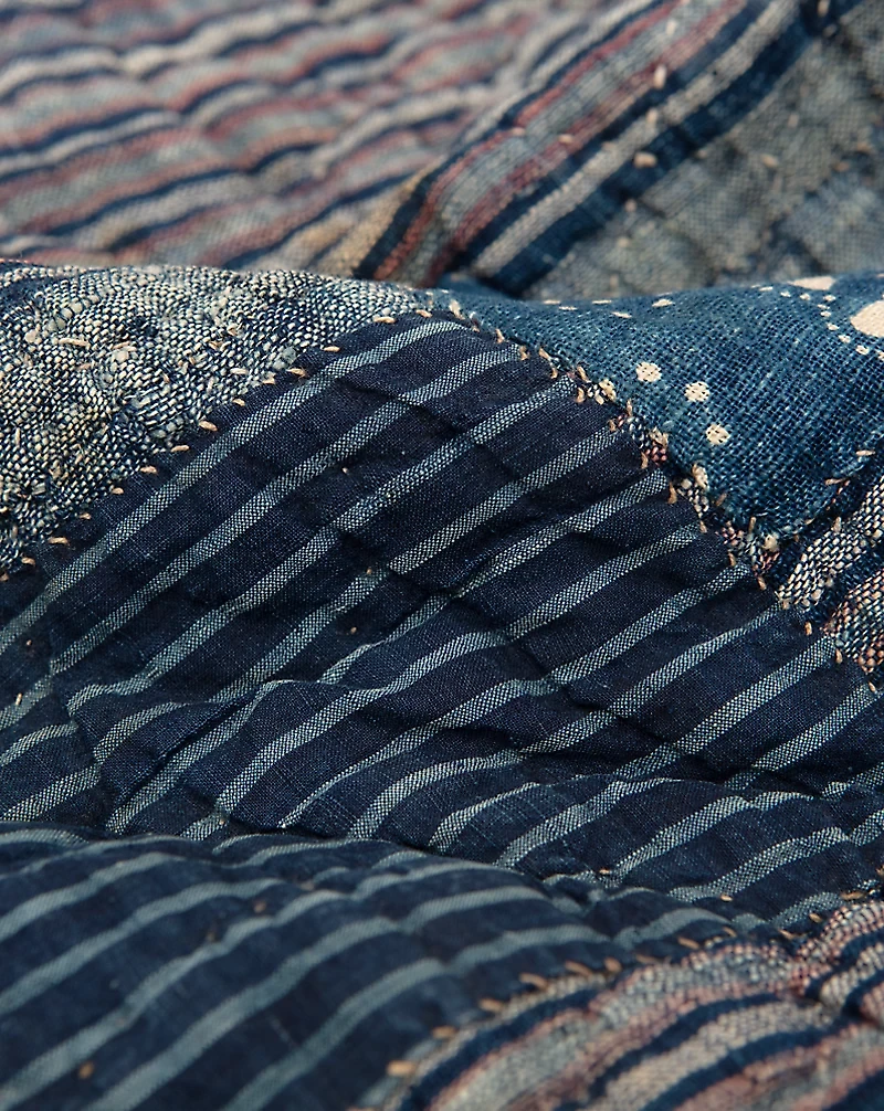 1800s Handwoven Indigo Quilt