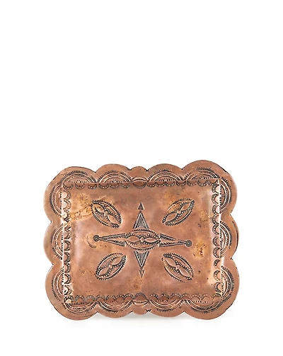 1940s Stamped Copper Ashtray