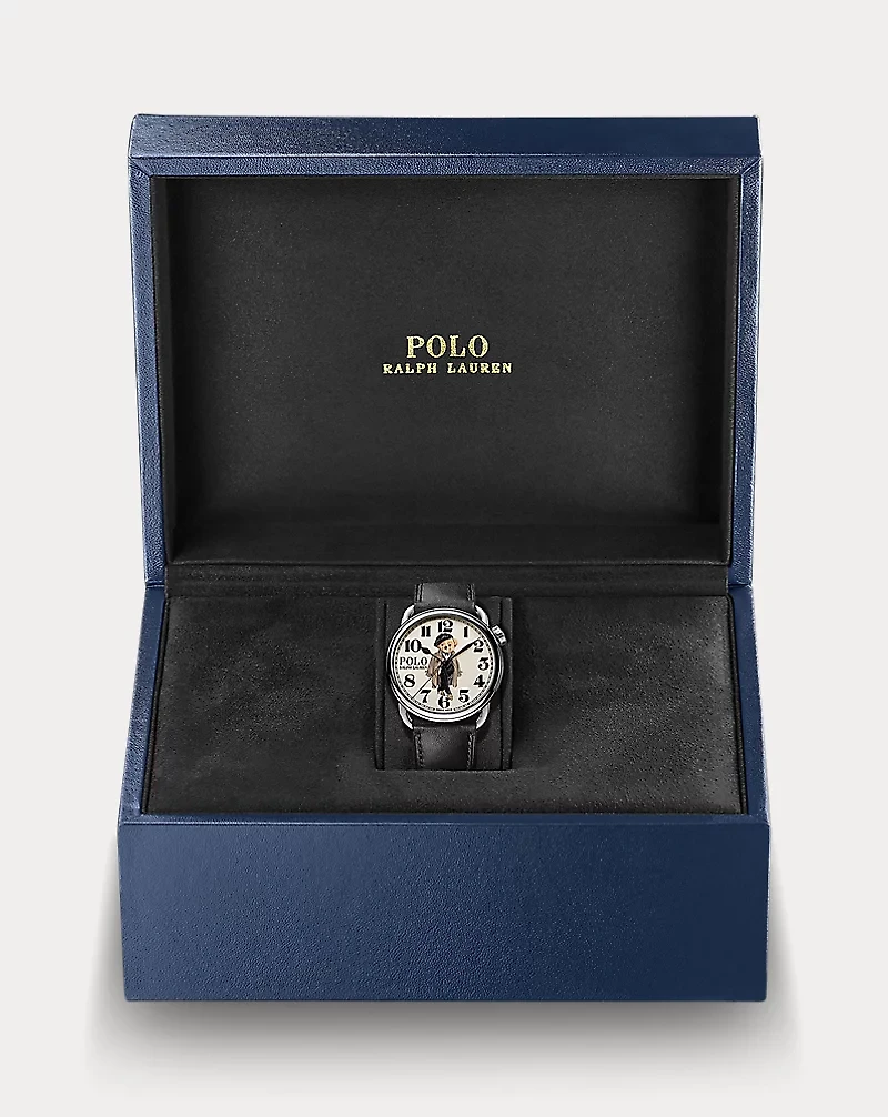 38 MM Ricky Trench Coat Polo Bear Watch