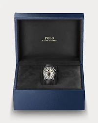 38 MM Ricky Trench Coat Polo Bear Watch