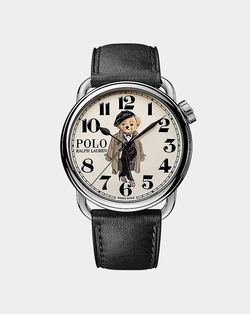 38 MM Ricky Trench Coat Polo Bear Watch