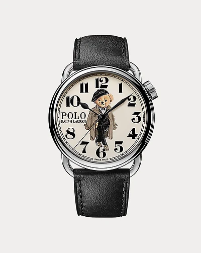 38 MM Ricky Trench Coat Polo Bear Watch