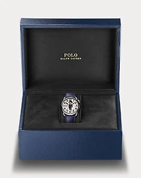 38 MM Ricky Pinstripes Polo Bear Watch