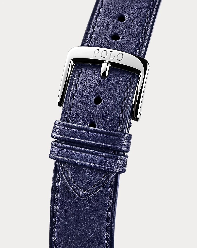 38 MM Ricky Pinstripes Polo Bear Watch