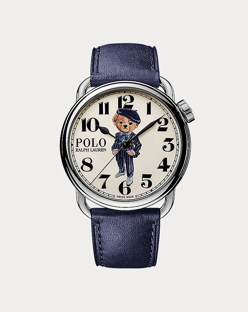 38 MM Ricky Pinstripes Polo Bear Watch