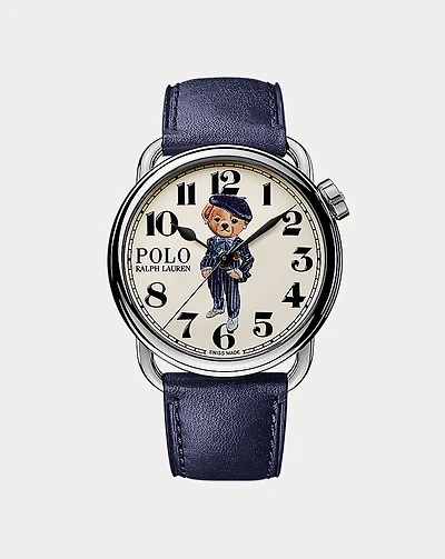 38 MM Ricky Pinstripes Polo Bear Watch