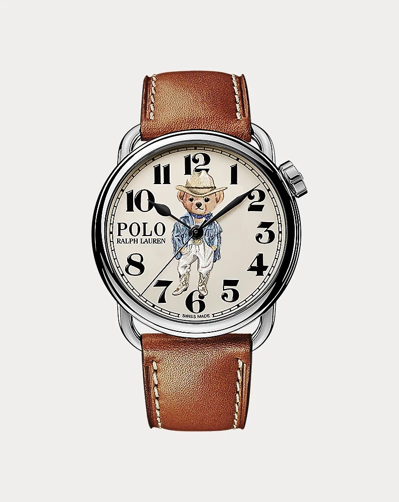 38 MM Ricky Cowgirl Polo Bear Watch