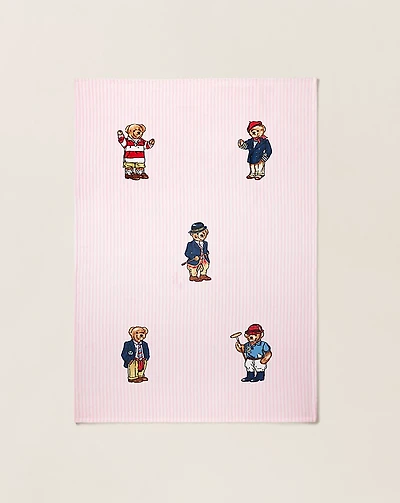 Teddy Bear Stripe Throw Blanket