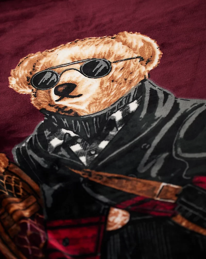 Holiday Polo Bear Throw Blanket
