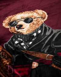 Holiday Polo Bear Throw Blanket