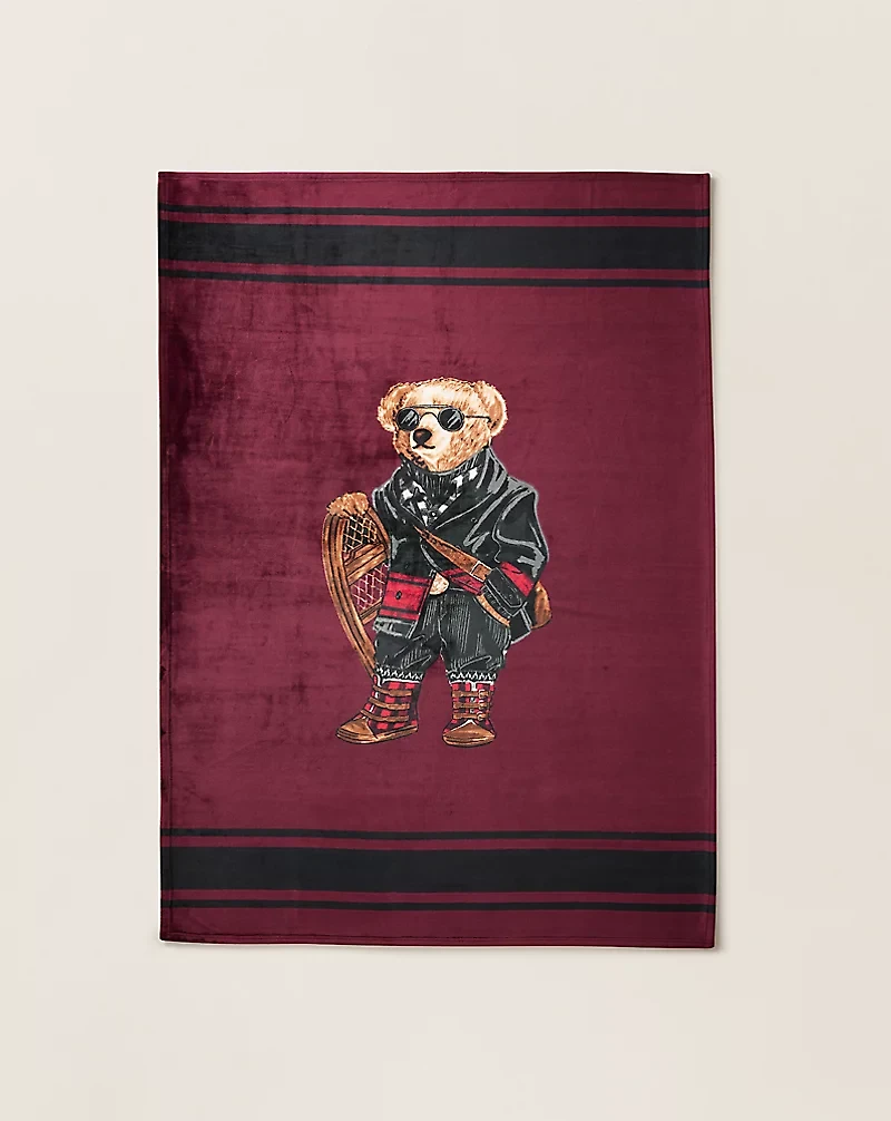 Holiday Polo Bear Throw Blanket
