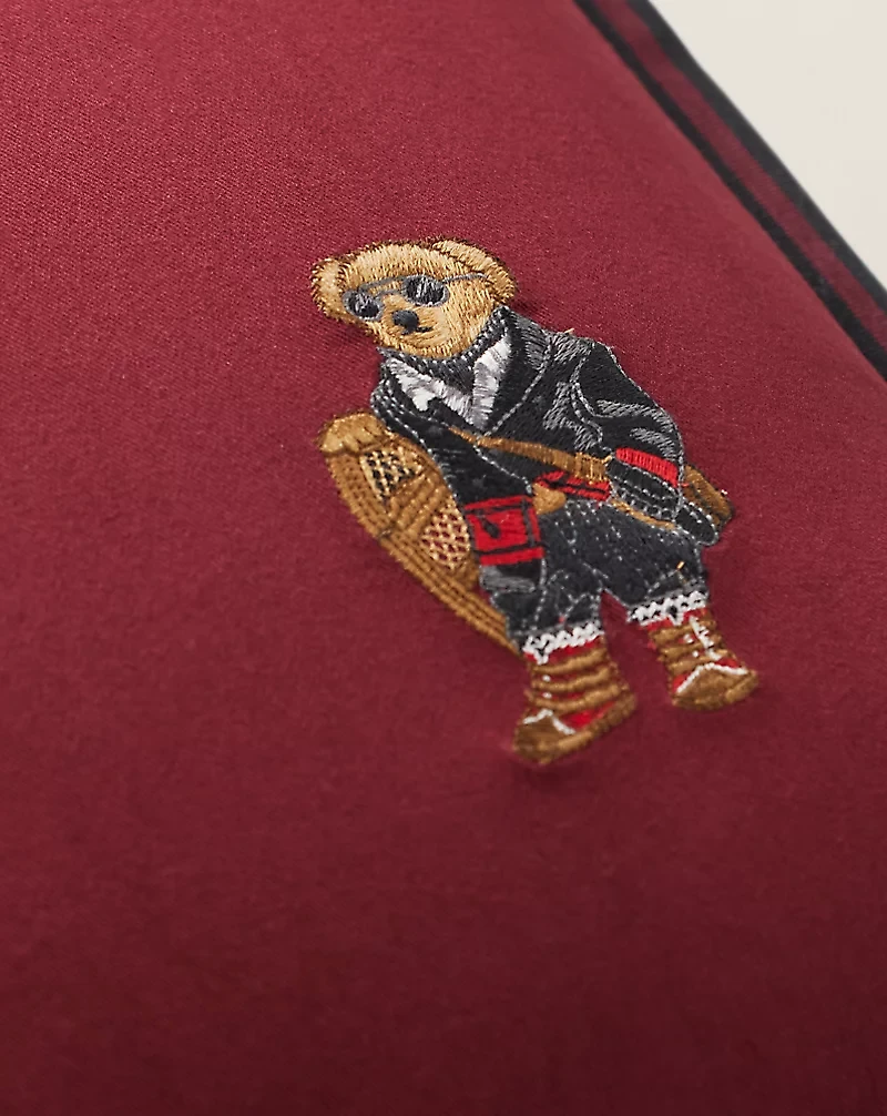 Holiday Polo Bear Throw Pillow