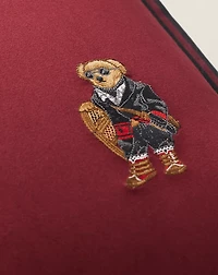 Holiday Polo Bear Throw Pillow