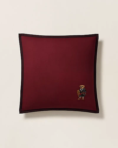Holiday Polo Bear Throw Pillow