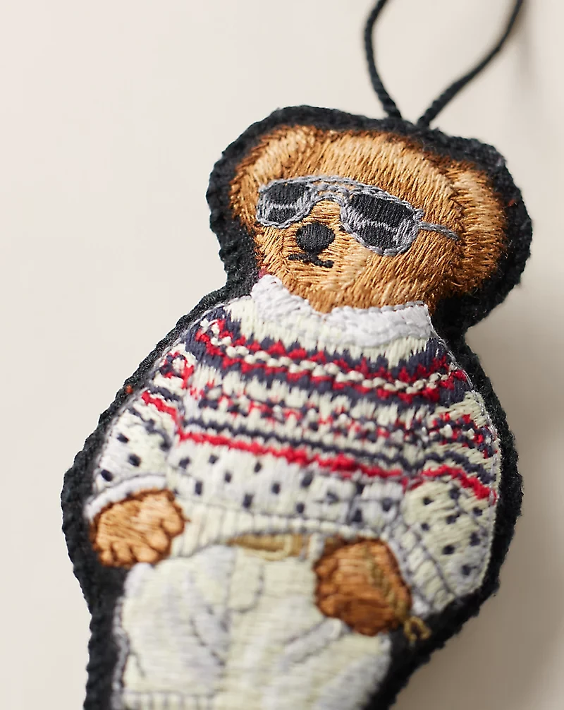 Fair Isle Polo Bear Ornament