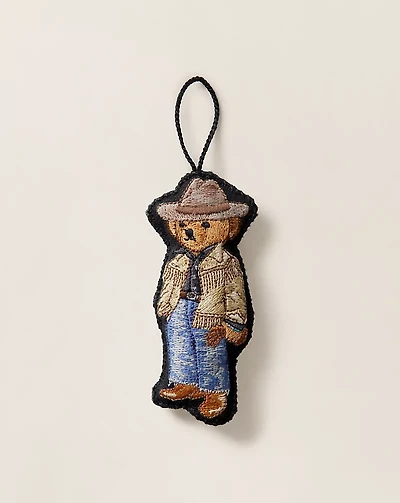 Western Polo Bear Ornament