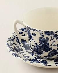 Antique Marble Teacup & Saucer
