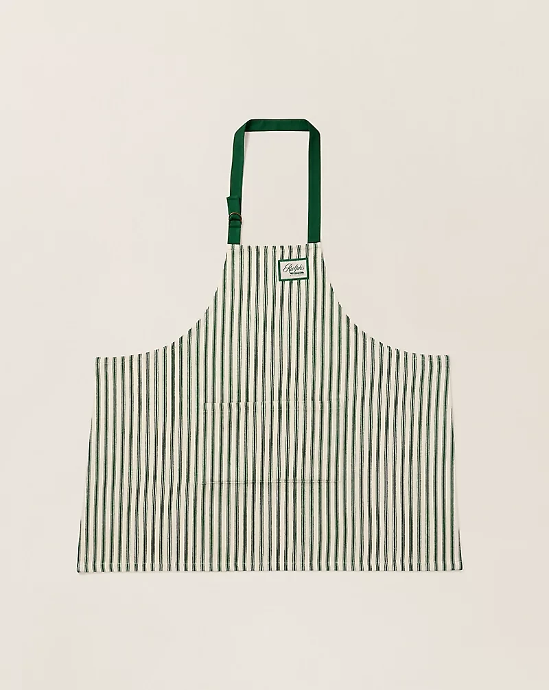 Ralph’s Coffee Striped Cotton Apron