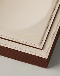 Brennan Leather-Teak Catchall