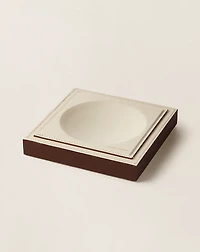 Brennan Leather-Teak Catchall
