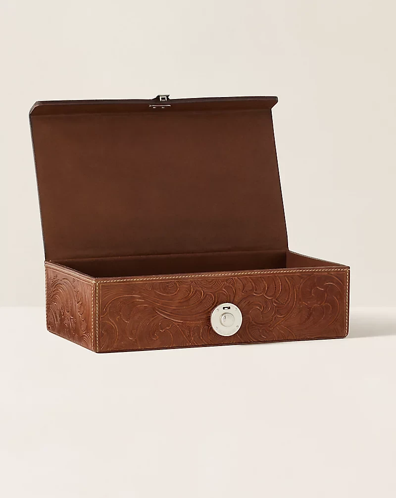 Aidan Leather Décor Box