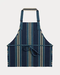 Indigo Striped Woven Apron