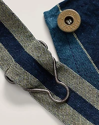 Indigo Striped Woven Apron