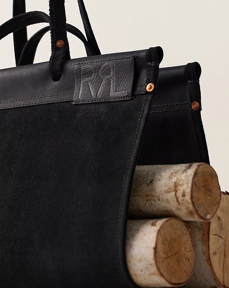 Limited-Edition Suede Log Carrier