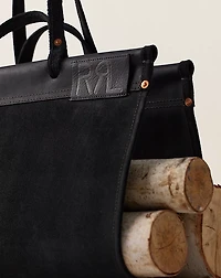 Limited-Edition Suede Log Carrier