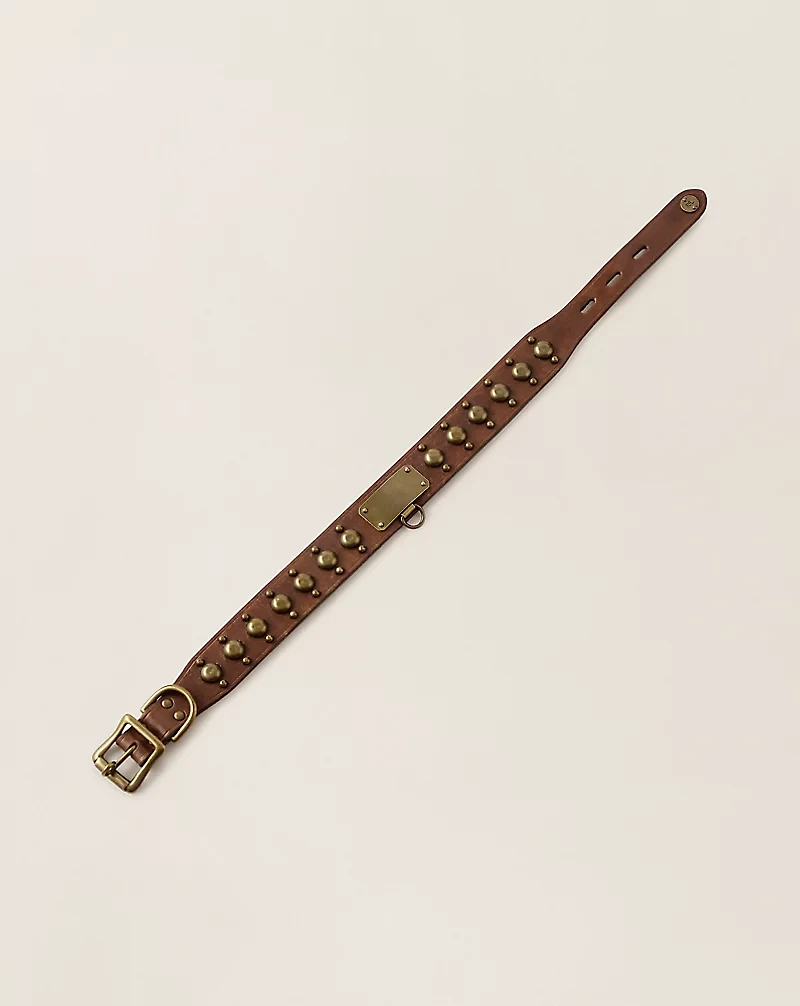 Studded Leather Dog Collar