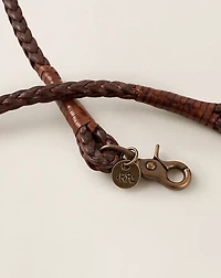 Braided Leather Dog Leash