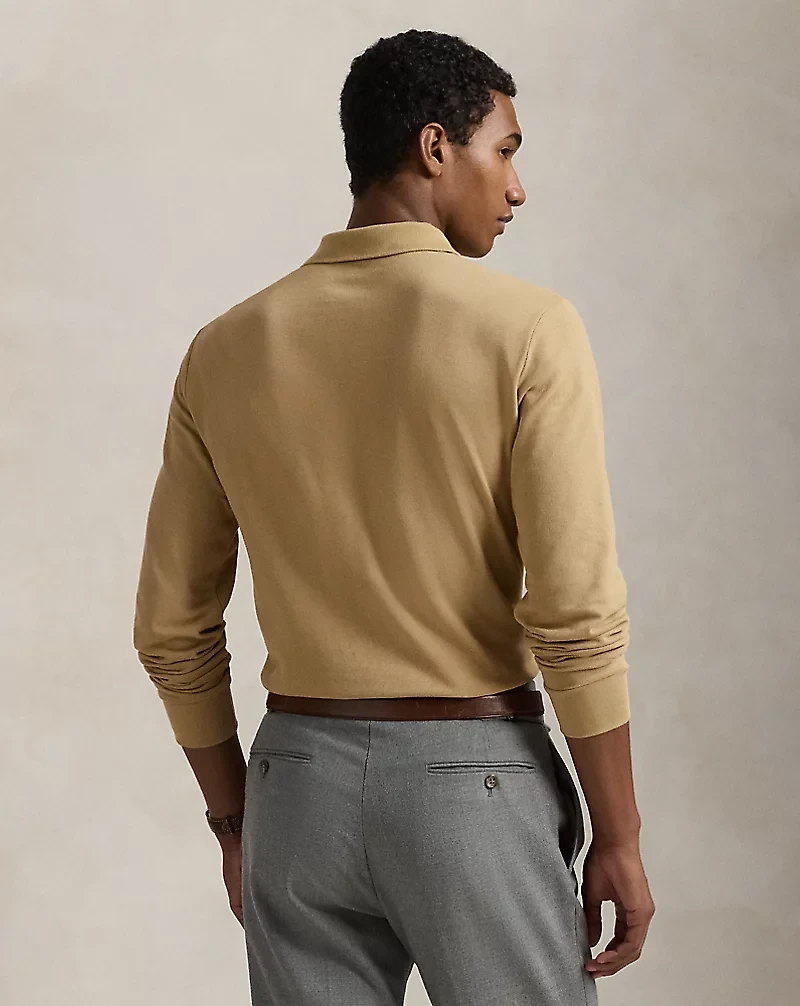 Custom Slim Fit Mesh Polo Shirt