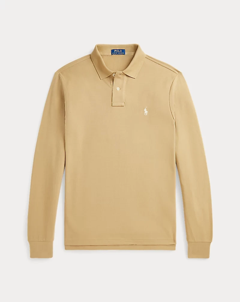 Custom Slim Fit Mesh Polo Shirt