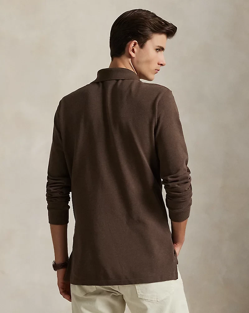 Custom Slim Fit Mesh Polo Shirt