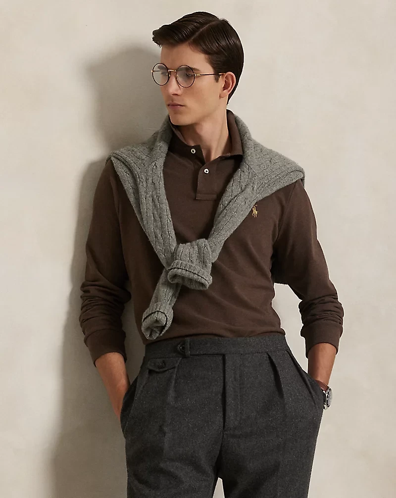 Classic Fit Mesh Polo Shirt