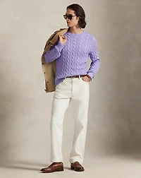 Cable-Knit Cotton Sweater
