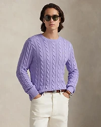 Cable-Knit Cotton Sweater