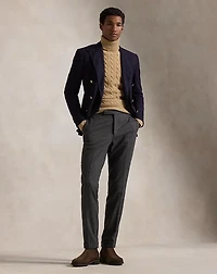 Cable Wool-Cashmere Turtleneck Sweater