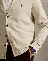 Luxury Jersey Shawl-Collar Cardigan