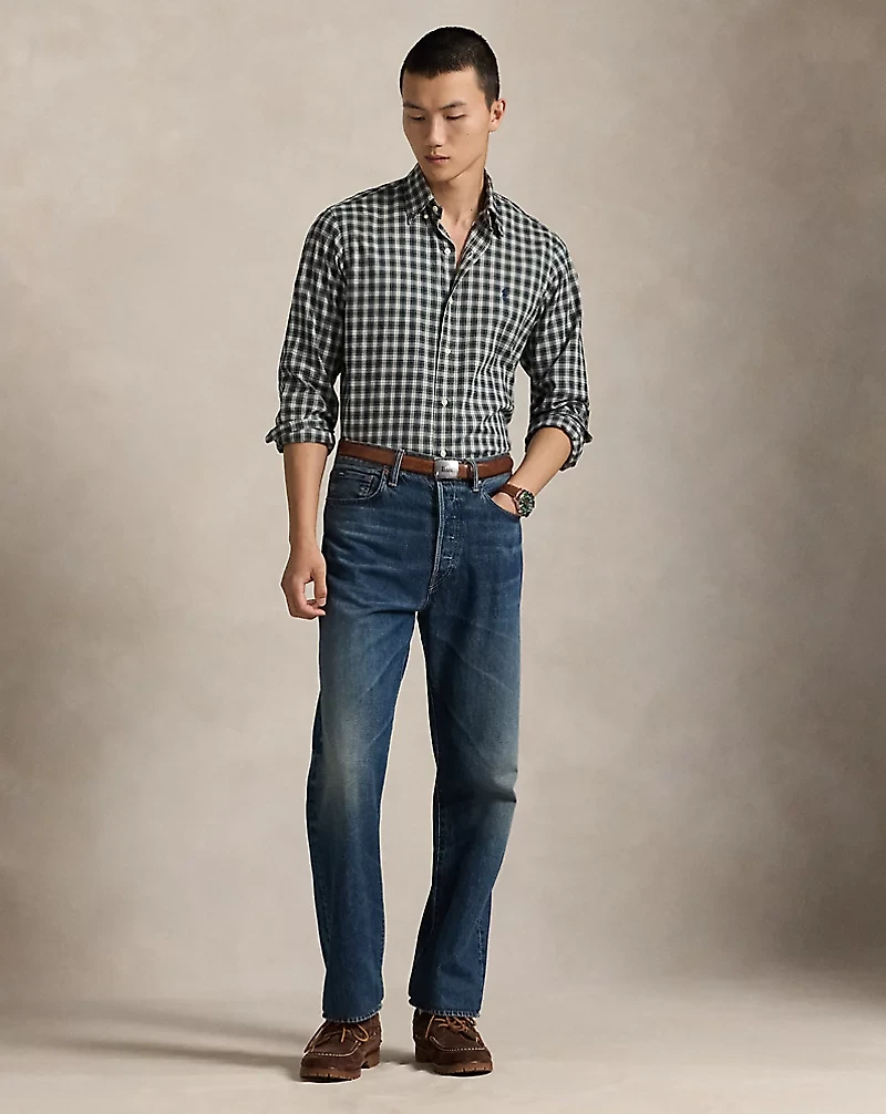 Classic Fit Plaid Twill Shirt