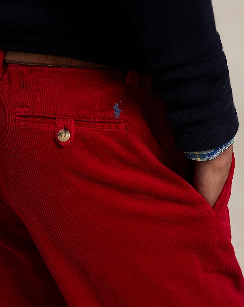 Straight Fit Stretch Corduroy Pant
