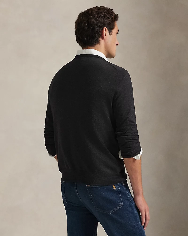 Cotton V-Neck Sweater