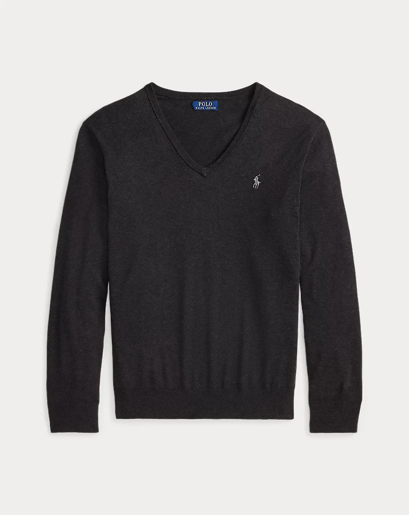 Cotton V-Neck Sweater