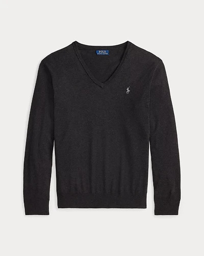 Cotton V-Neck Sweater