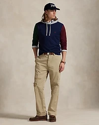 Color-Blocked Jersey Hooded T-Shirt
