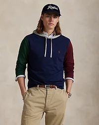 Color-Blocked Jersey Hooded T-Shirt