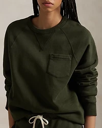 Garment-Dyed Fleece Sweatshirt